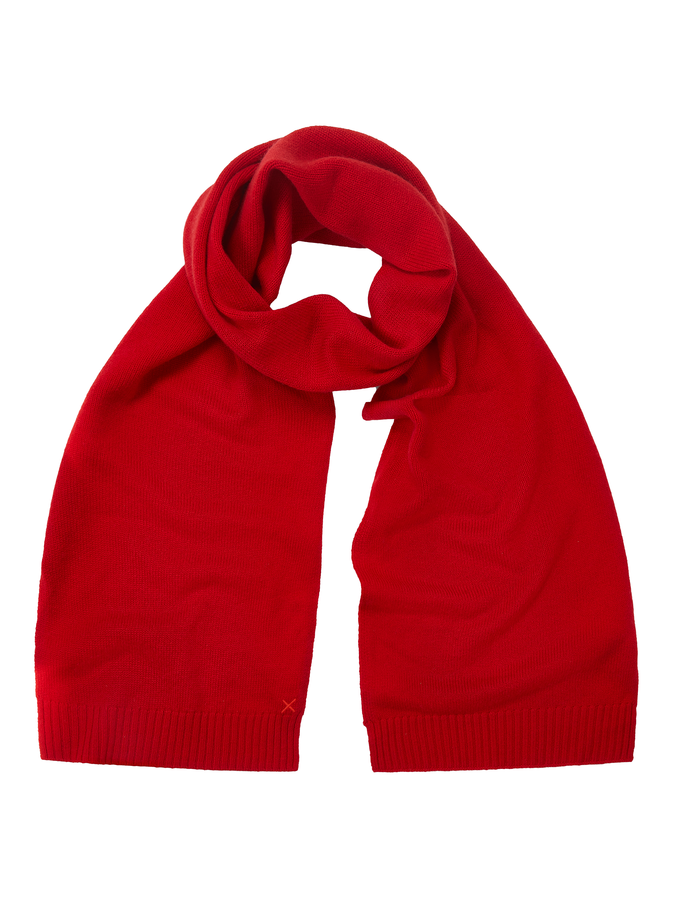 Product image 1 of 2, which shows Chinti & Parker Wool Cashmere Scarf, Velvet Red, One Size