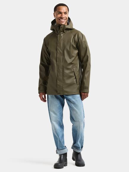 Didriksons Darwin Waterproof & Windproof Shell Jacket - view 2, Fog Green