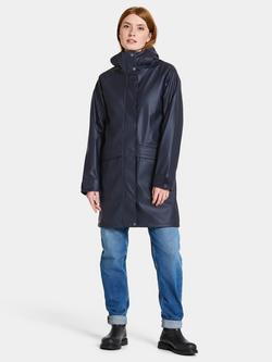 Didriksons Elly Waterproof Parka Coat - view 2, Dark Night Blue