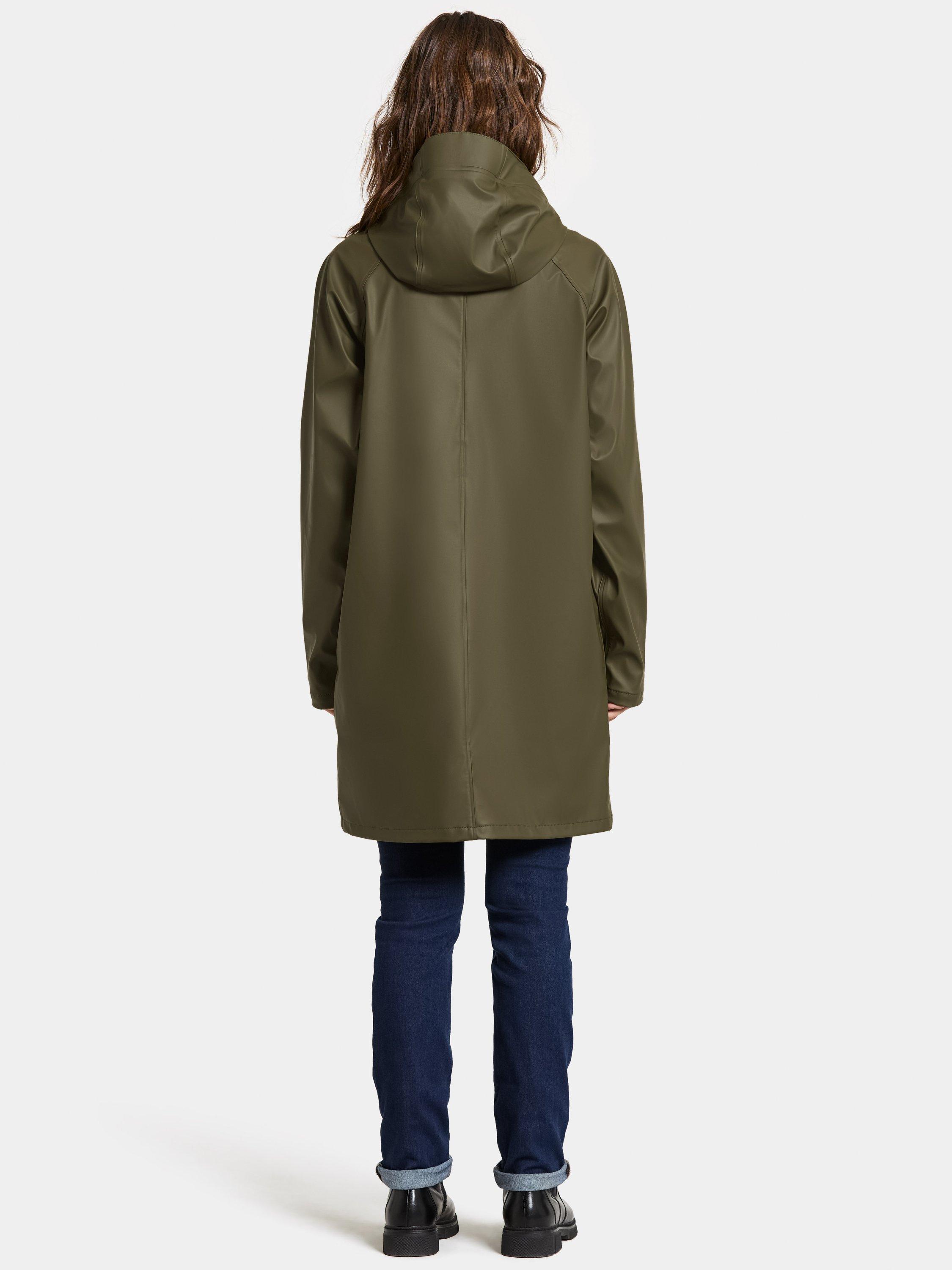 Product image 4 of 8, which shows Didriksons Elly Waterproof Galon Parka, Fog Green, 8