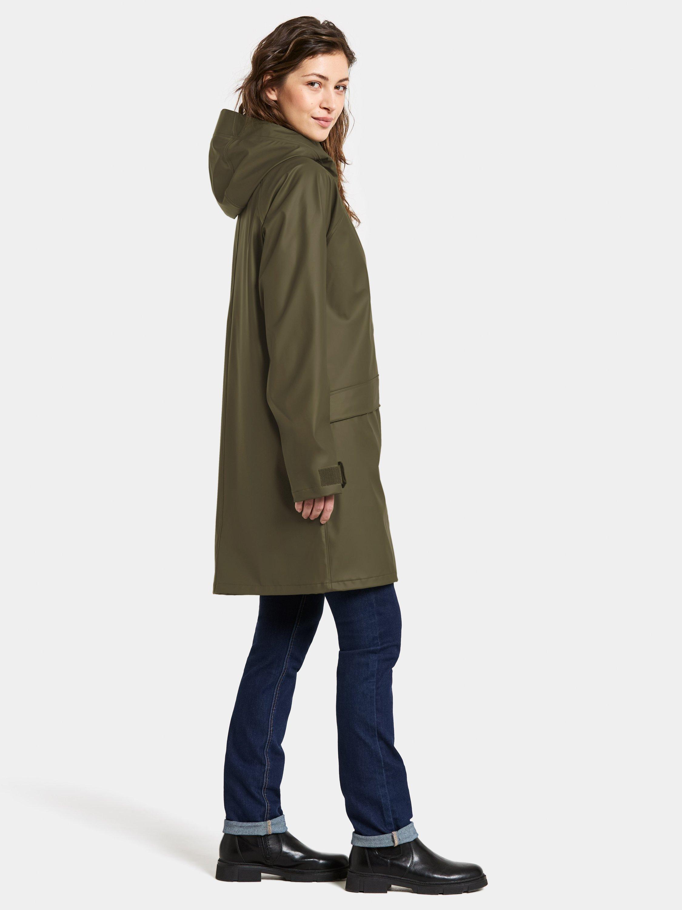 Product image 5 of 8, which shows Didriksons Elly Waterproof Galon Parka, Fog Green, 8
