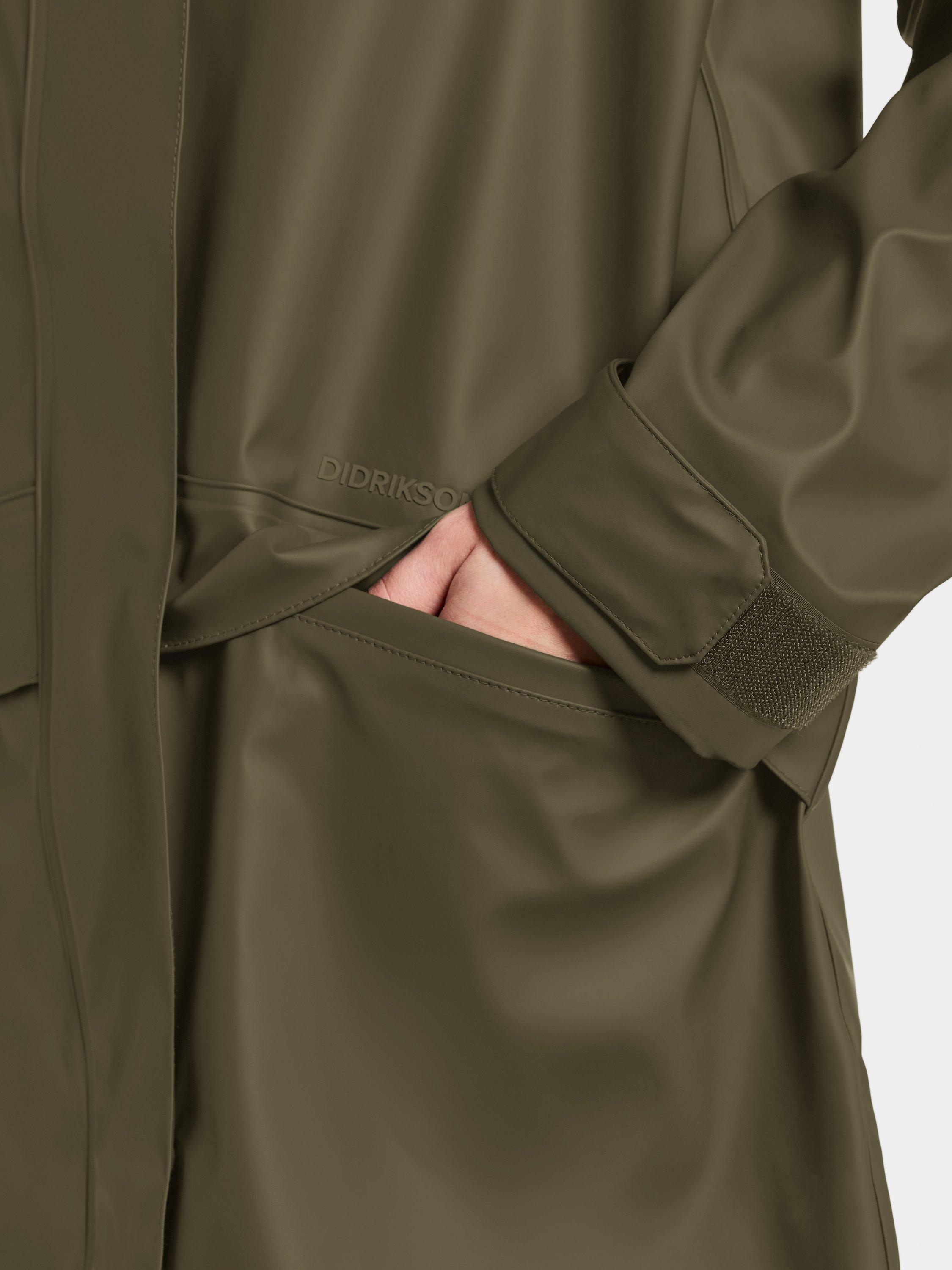 Product image 6 of 8, which shows Didriksons Elly Waterproof Galon Parka, Fog Green, 8