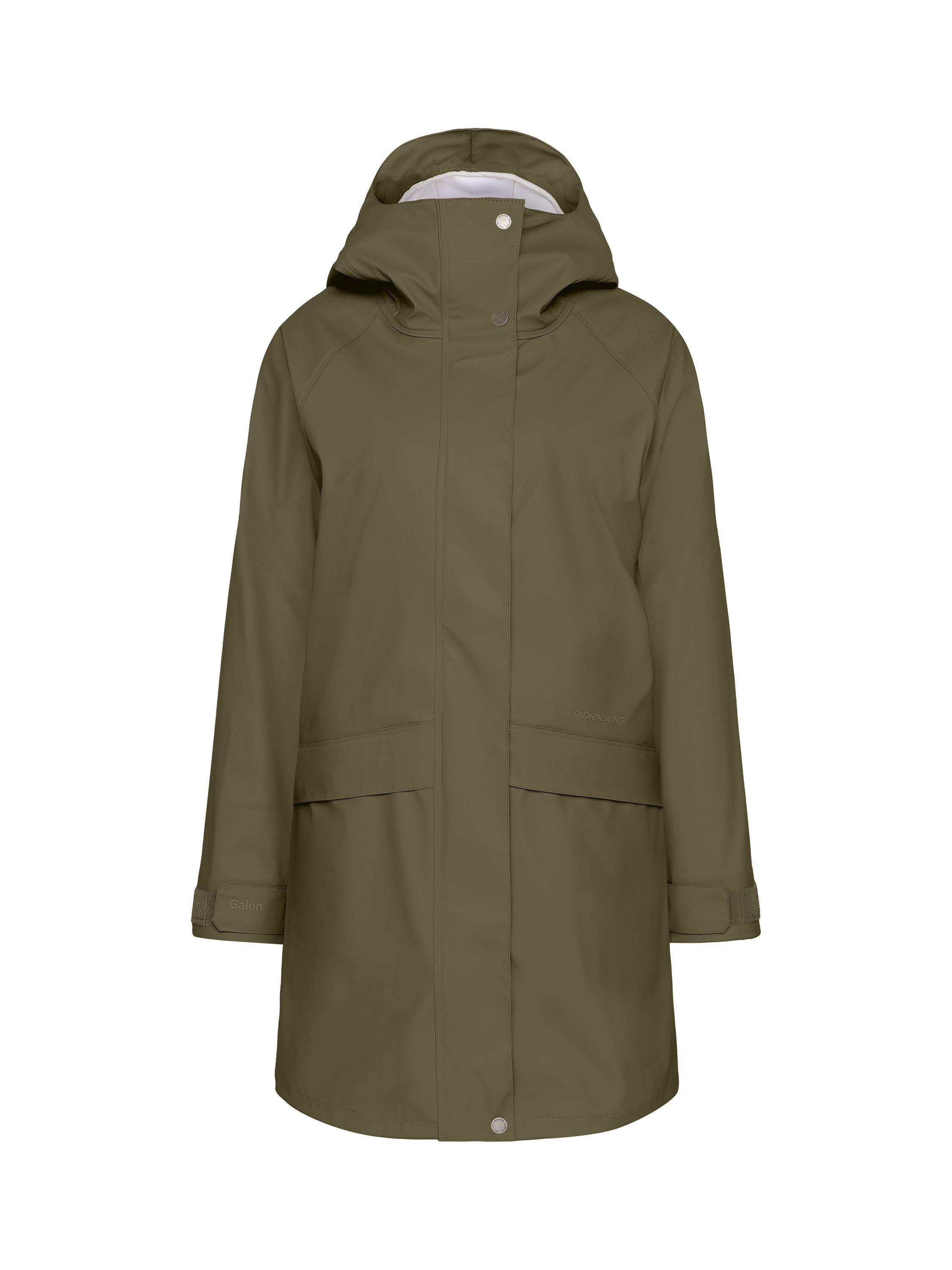 Product image 7 of 8, which shows Didriksons Elly Waterproof Galon Parka, Fog Green, 8