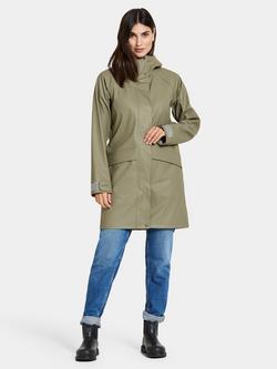 Didriksons Elly Waterproof Parka Coat - view 2, Mistel Green