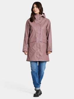 Didriksons Elly Waterproof Parka Coat - view 2, Faded Wine