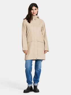 Didriksons Elly Waterproof Parka Coat - view 2, Clay Beige