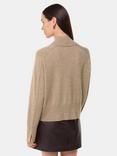Whistles Cashmere Funnel Neck Jumper, Oatmeal
