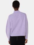Whistles Wool Funnel Neck Knit, Lilac