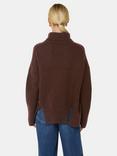 Whistles Wool Roll Neck Knit Jumper, Brown