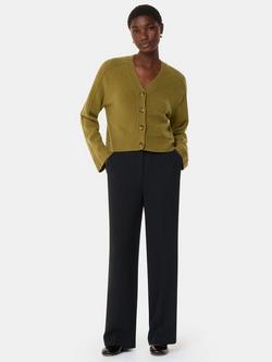 Whistles Ultimate Crepe Trousers, Black, Black