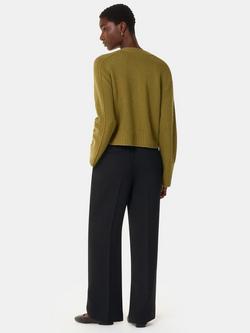 Whistles Ultimate Crepe Trousers, Black - view 2, Black