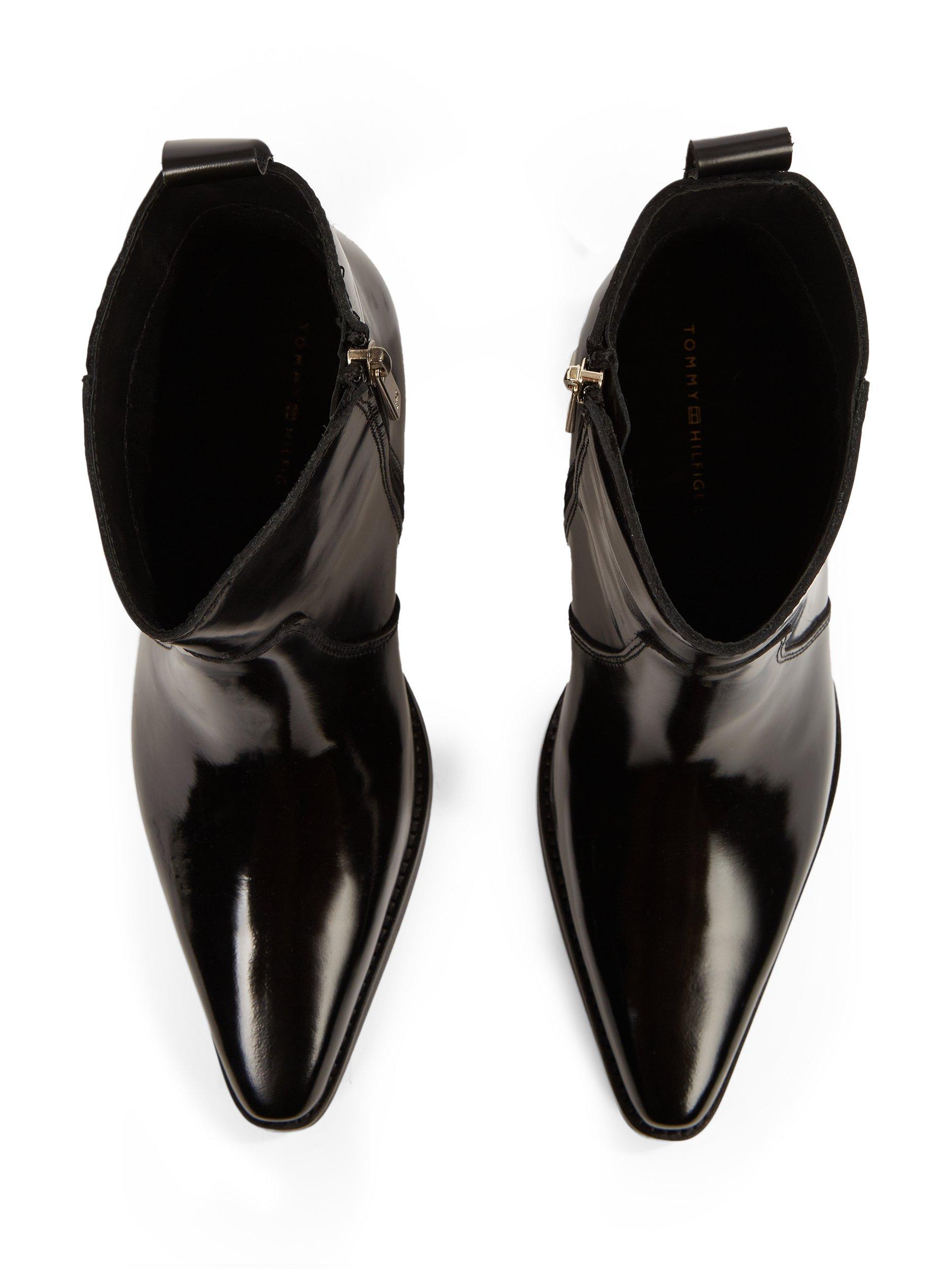 Product image 3 of 6, which shows Tommy Hilfiger Leather Cowboy Boots, Black, EU36