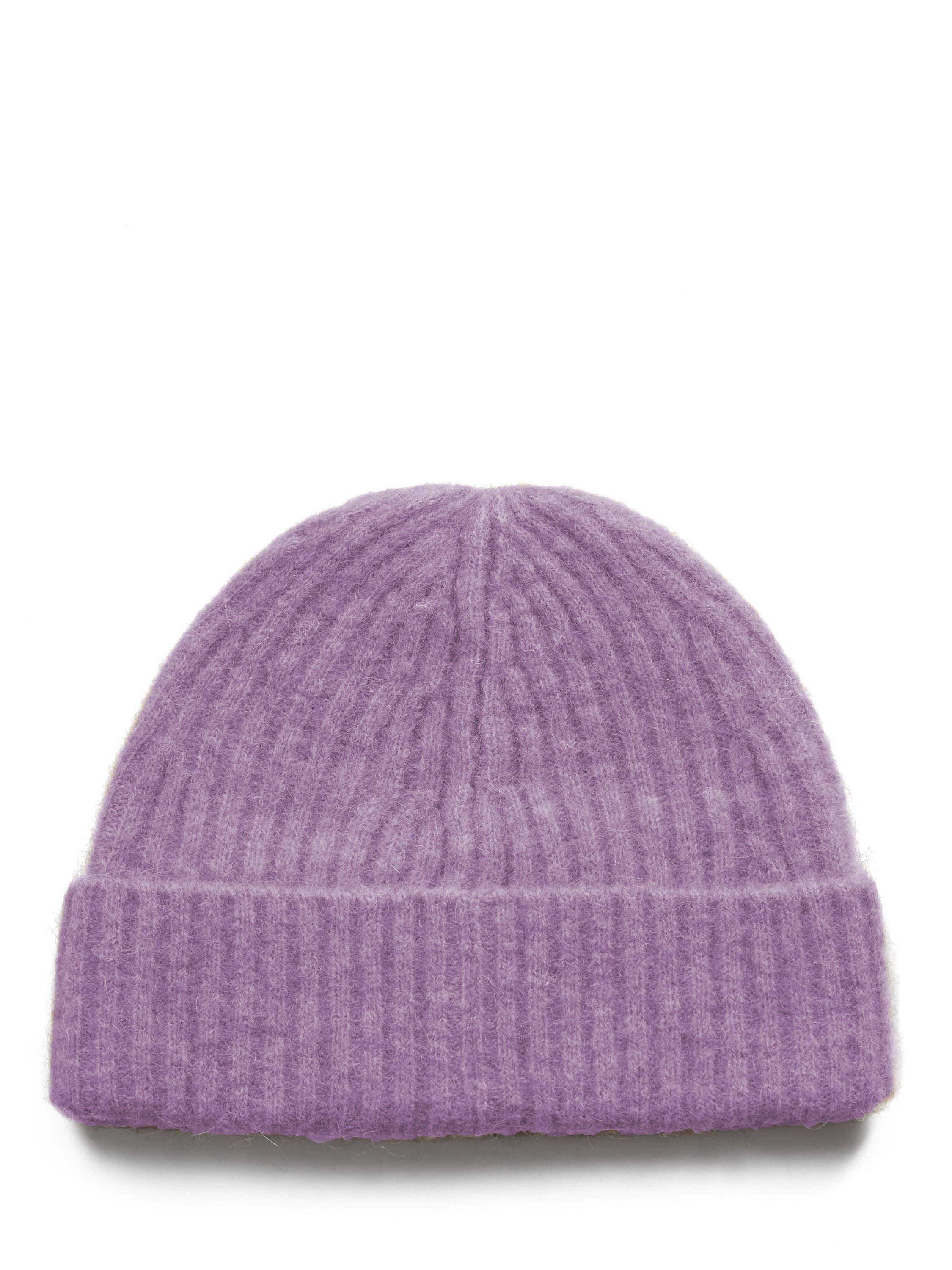 Product image 2 of 2, which shows MOS MOSH Lora Knitted Beanie Hat, Lavender, One Size