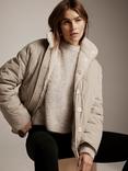 Mint Velvet Borg Reversible Jacket, Cream