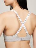 Tommy Hilfiger Lightly Lined Triangle Bra, Light Grey Heather