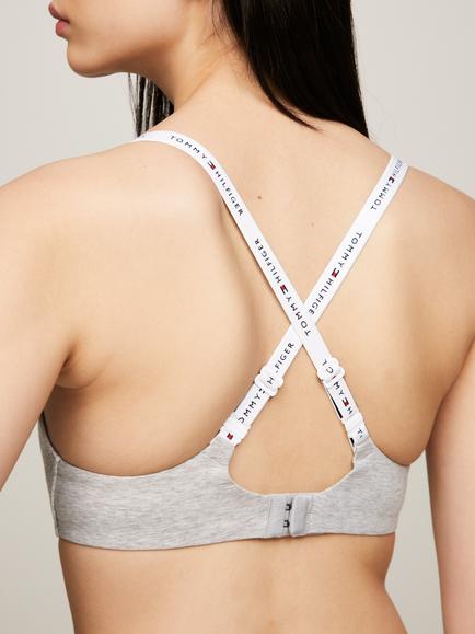 Tommy Hilfiger Lightly Lined Triangle Bra, Light Grey Heather - view 2, Light Grey Heather