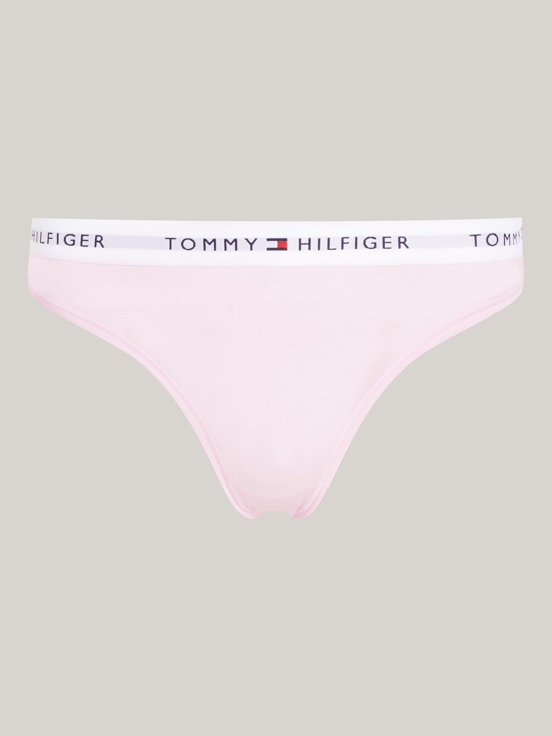 Product image 5 of 5, which shows Tommy Hilfiger Logo Waistband Bikini Briefs, Light Pink, XS
