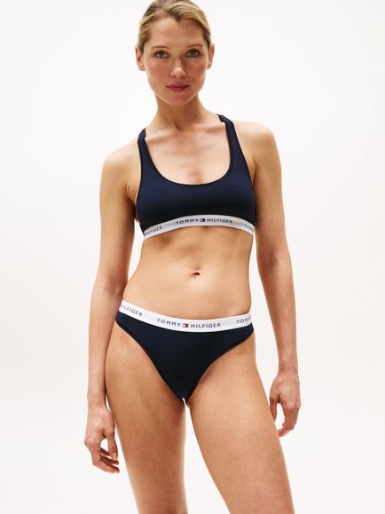 Tommy Hilfiger Logo Waistband Thong, Desert Sky