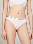 Tommy Hilfiger Logo Waistband Thong, Light Pink