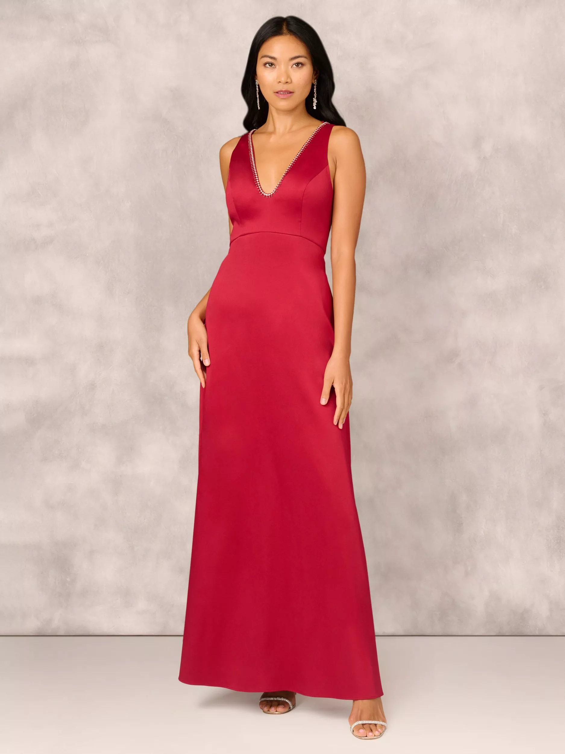 Plunge Neck Ball Gown Dresses John Lewis Partners