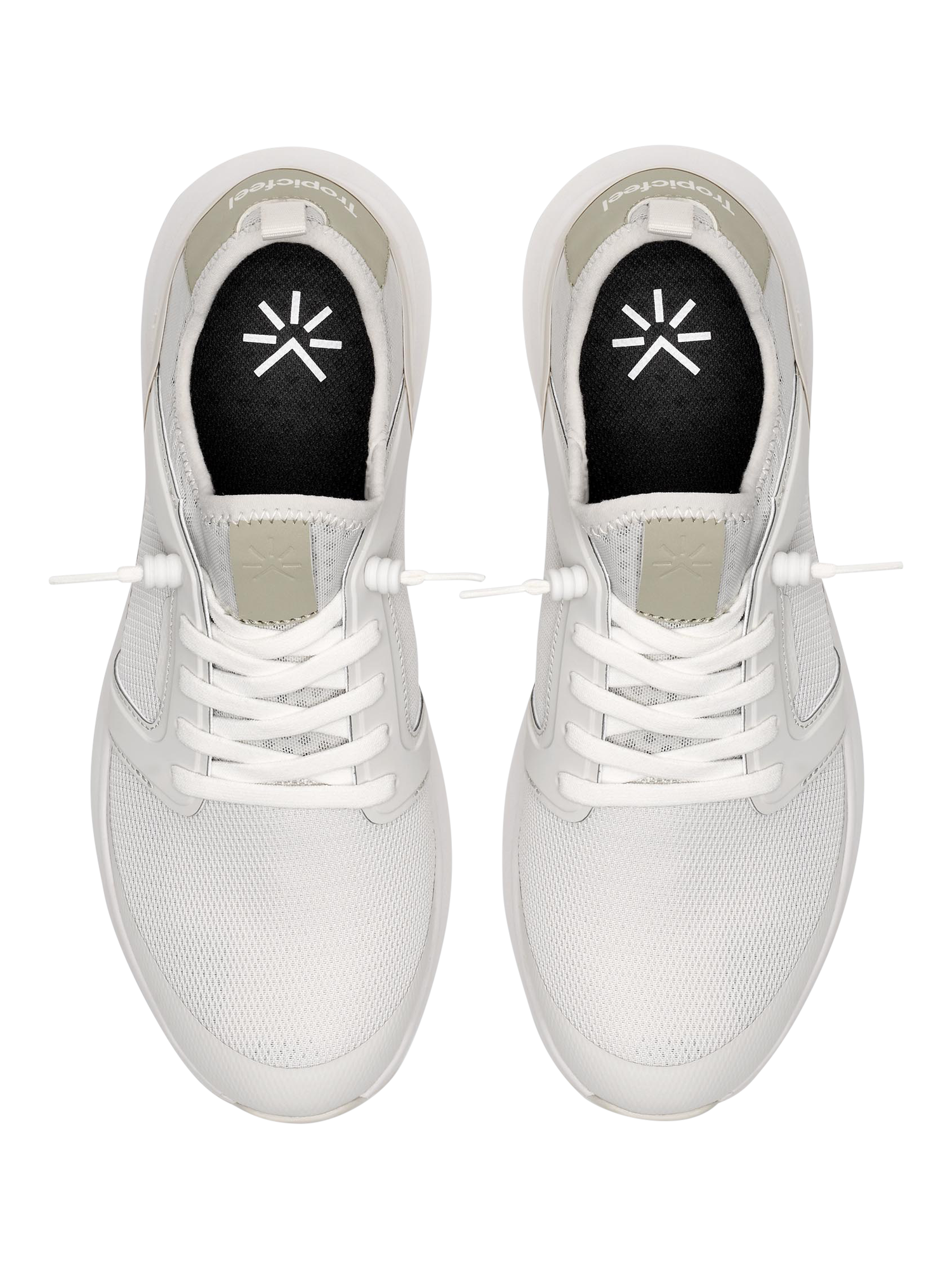 Product image 5 of 7, which shows Tropicfeel Monsoon Slip On Trainers, Onyx White, EU36