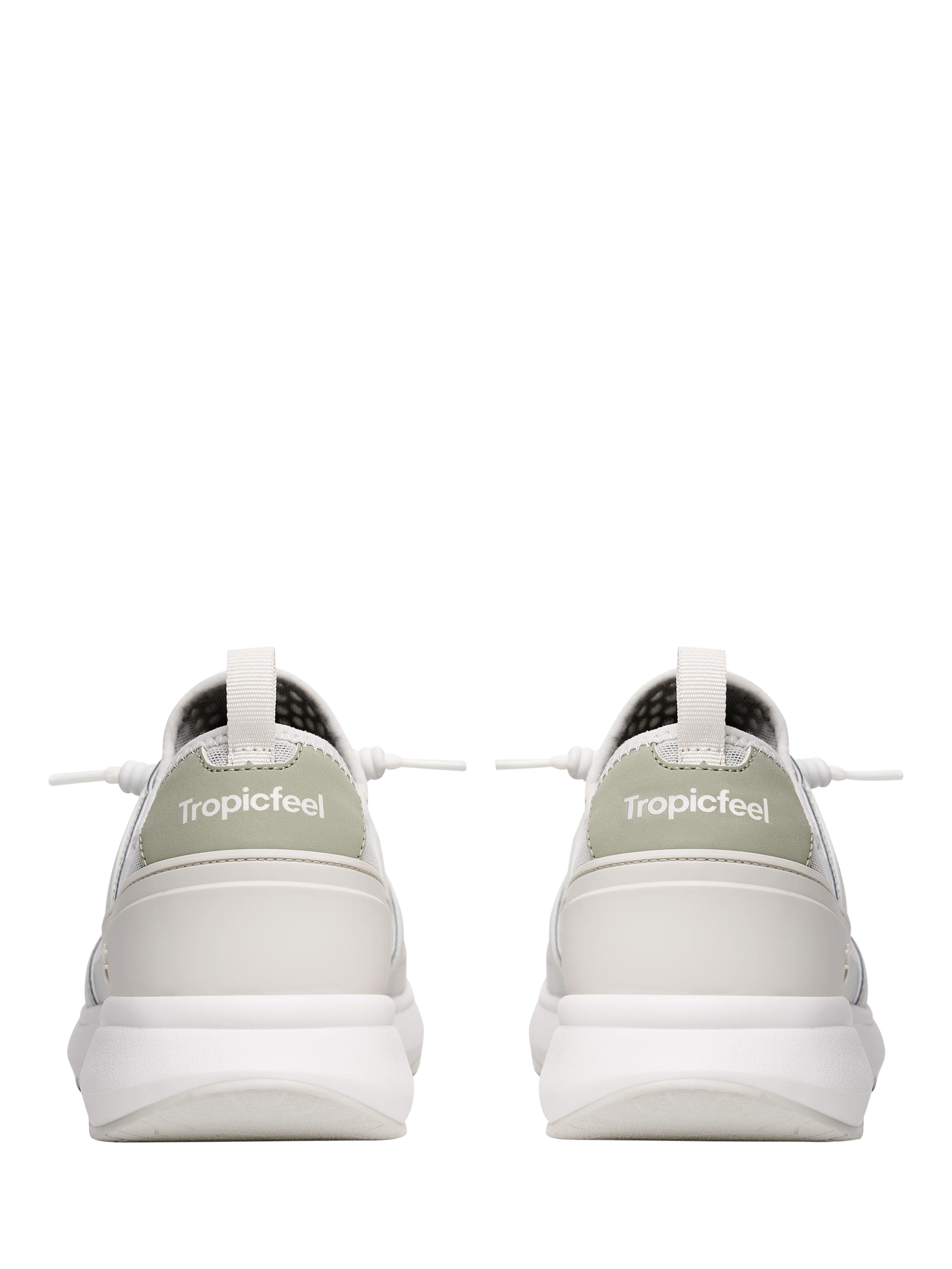 Product image 6 of 7, which shows Tropicfeel Monsoon Slip On Trainers, Onyx White, EU36
