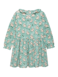 Trotters Kids' Bunny Jersey Dress, Pale Green, Pale Green