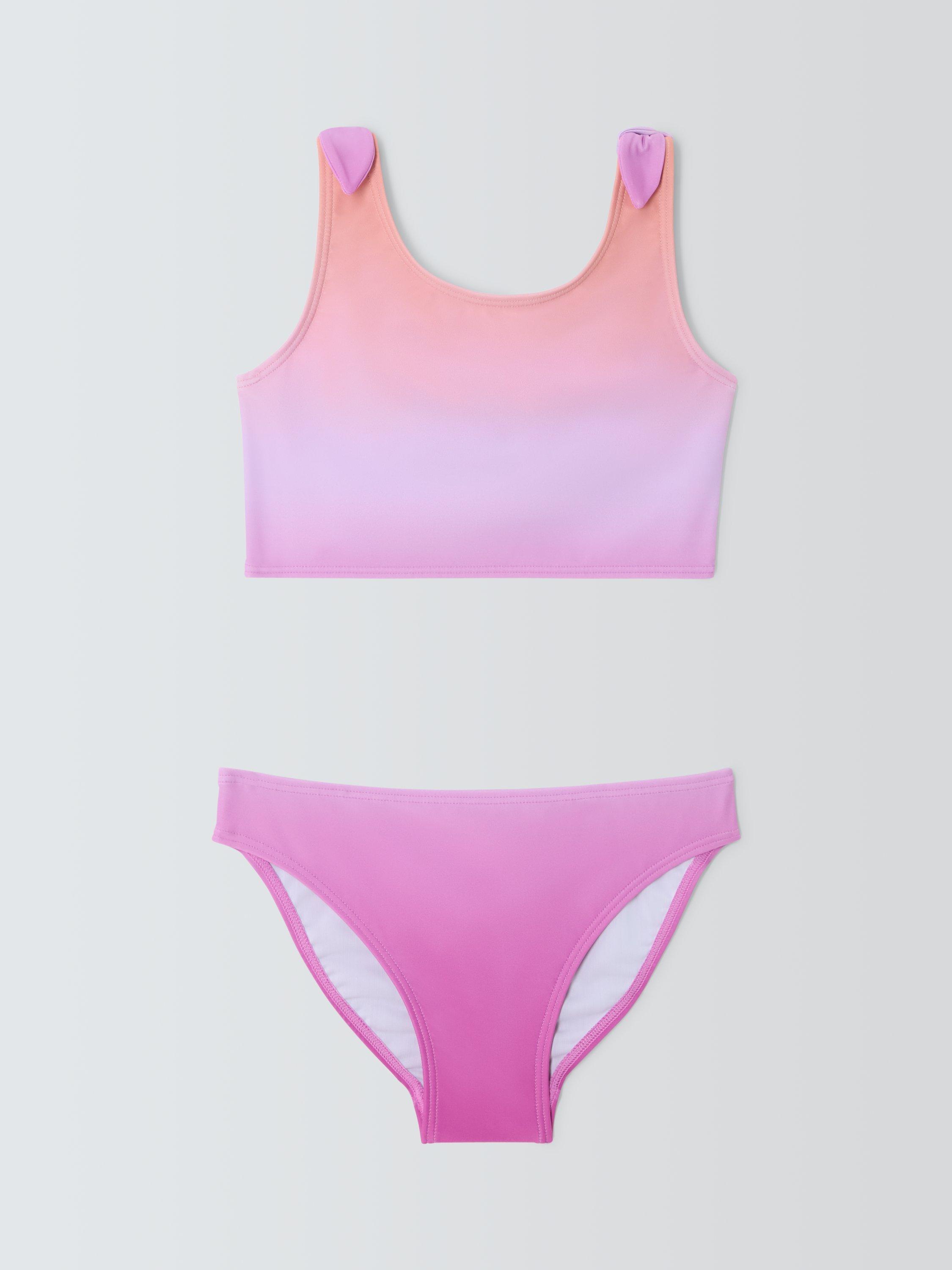 Product image 1 of 3, which shows John Lewis Kids' Ombre Bikini, Multi, 2 years