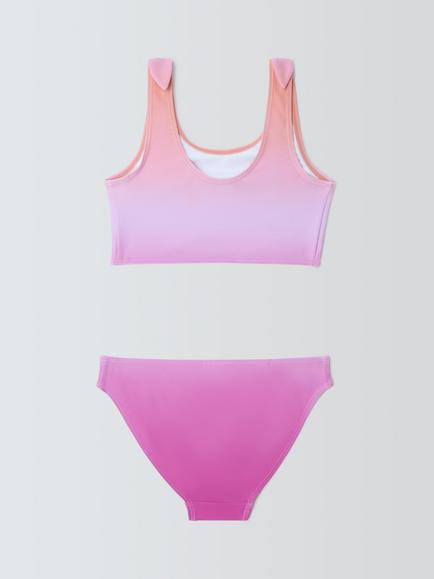 John Lewis Kids' Ombre Bikini, Multi - view 2, Multi
