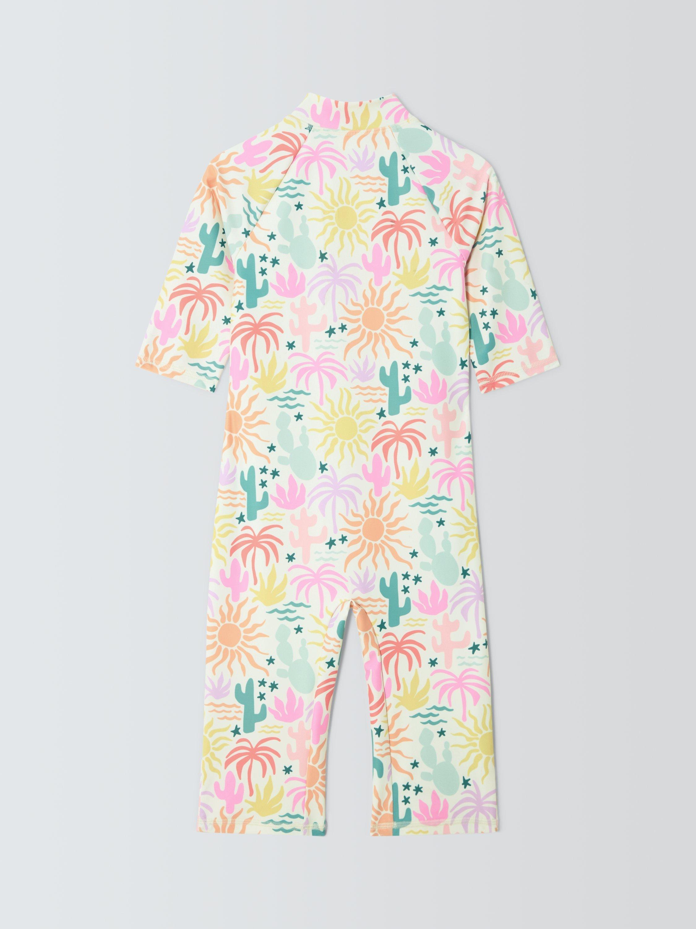 Product image 5 of 6, which shows John Lewis Kids' Rainbow Desert Sunpro Swimsuit, Multi, 2 years