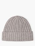 Brora Ribbed Pure Cashmere Beanie Hat