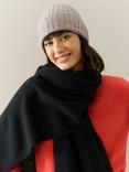 Brora Ribbed Pure Cashmere Beanie Hat