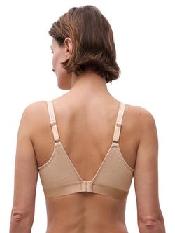 Chantelle C Magnifique Non Wired Support Bra - view 2, Nude Sand