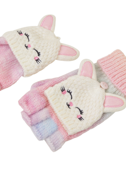 Angels by Accessorize Kids' Bunny Ombre Gloves, Multi - view 2, Multi