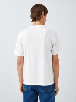 John Lewis Short Sleeve Organic Cotton Lounge Top, White - view 2, White