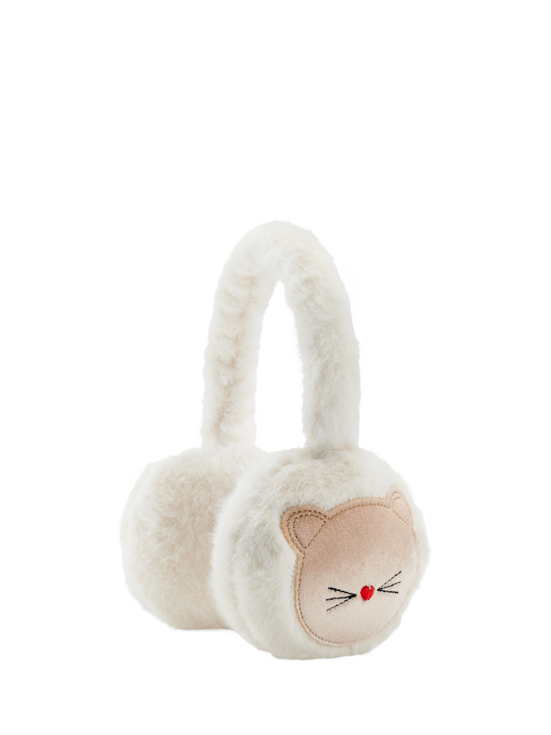 Stych Kids' Cat Earmuffs, Cream
