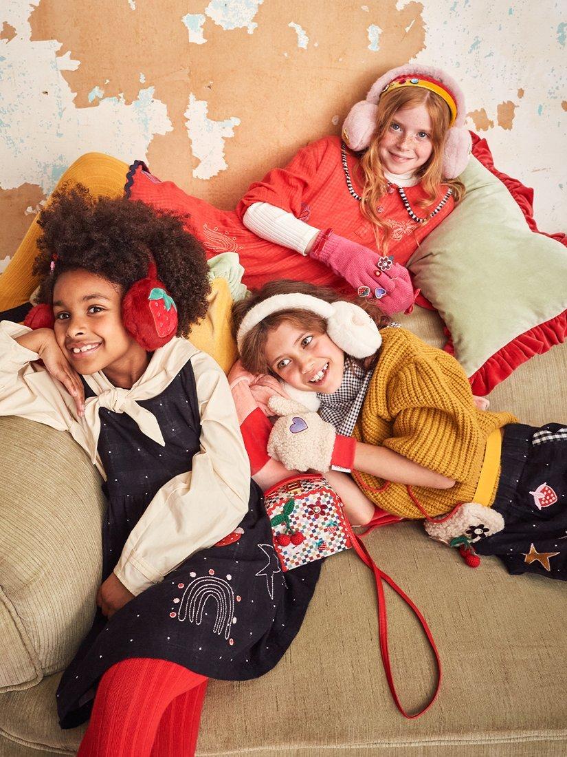 Product image 2 of 2, which shows Stych Kids' Strawberry Earmuffs, Red