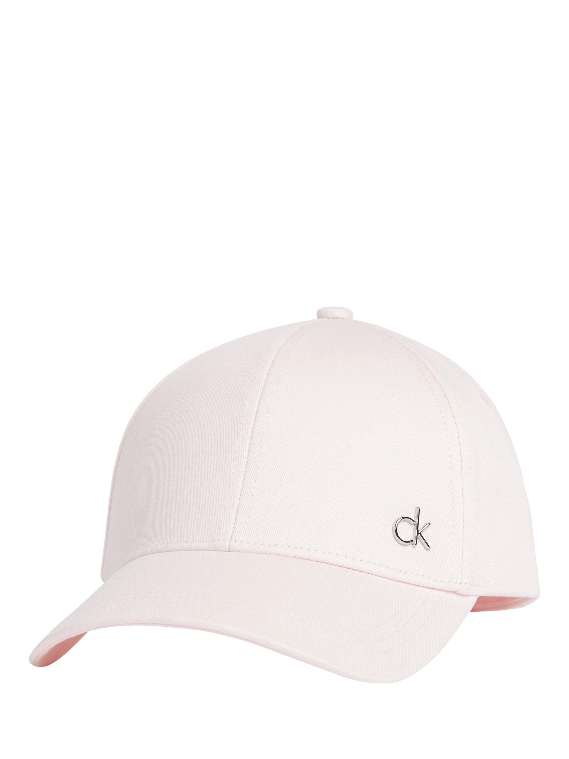 Calvin Klein Embellished Logo Pure Organic Cotton Baseball Cap, Light Pink