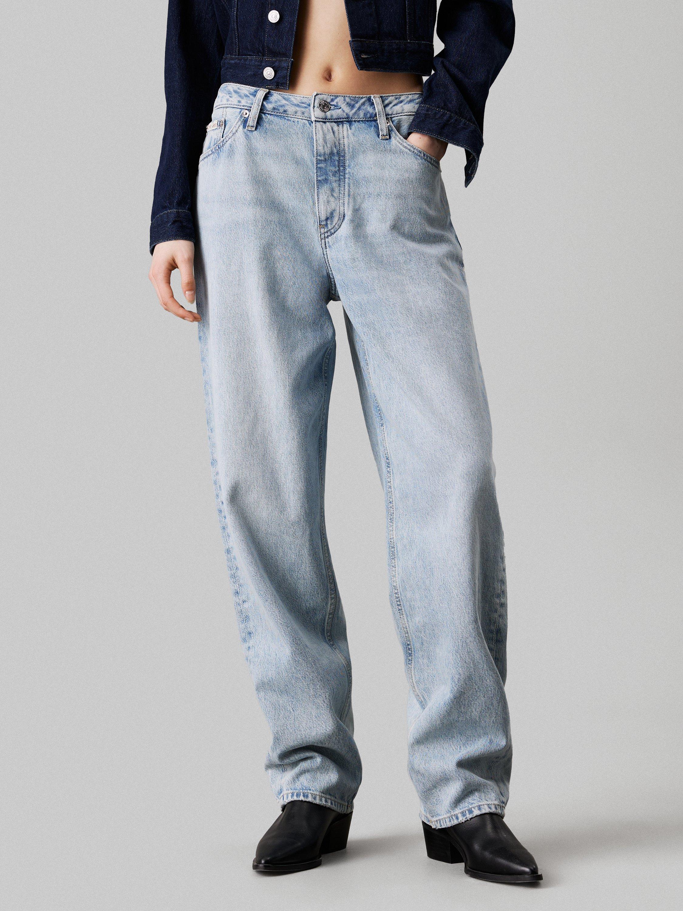 Calvin Klein 90's Loose Fit Jeans, Light Blue
