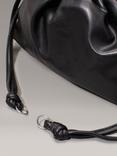 Calvin Klein Faux Leather Drawstring Crossbody Bag, Black