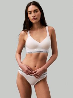 Calvin Klein Icon Cotton Modal Lift Bralette, White