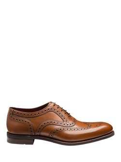 Loake Kerridge Leather Oxford Brogue Shoes, Brown