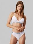 Calvin Klein Lightly Lined Triangle Bra, White