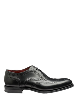 Loake Kerridge Leather Oxford Brogue Shoes, Black