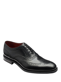 Loake Kerridge Leather Oxford Brogue Shoes - view 2, Black