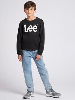 Lee Kids' Wobbly Logo Long Sleeve T-Shirt - view 2, Black