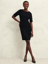 Hobbs Casey Wool Blend Dress, Black