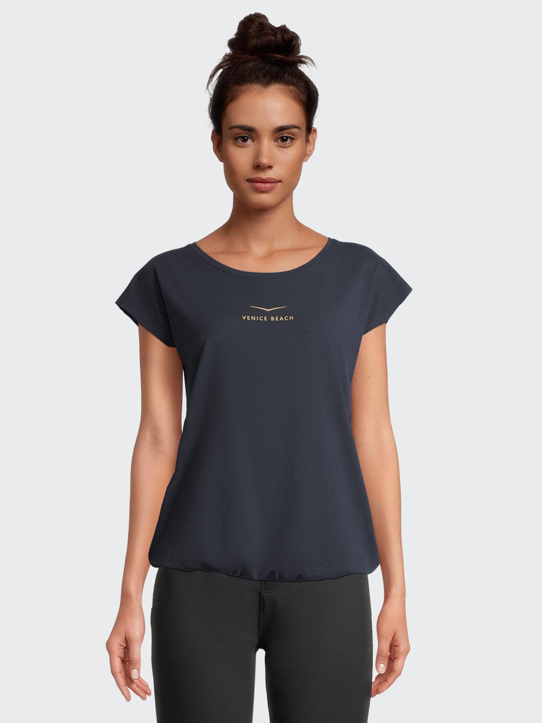 Product image 1 of 7, which shows Venice Beach Wonder Gym T-Shirt, Stormy Blue, S