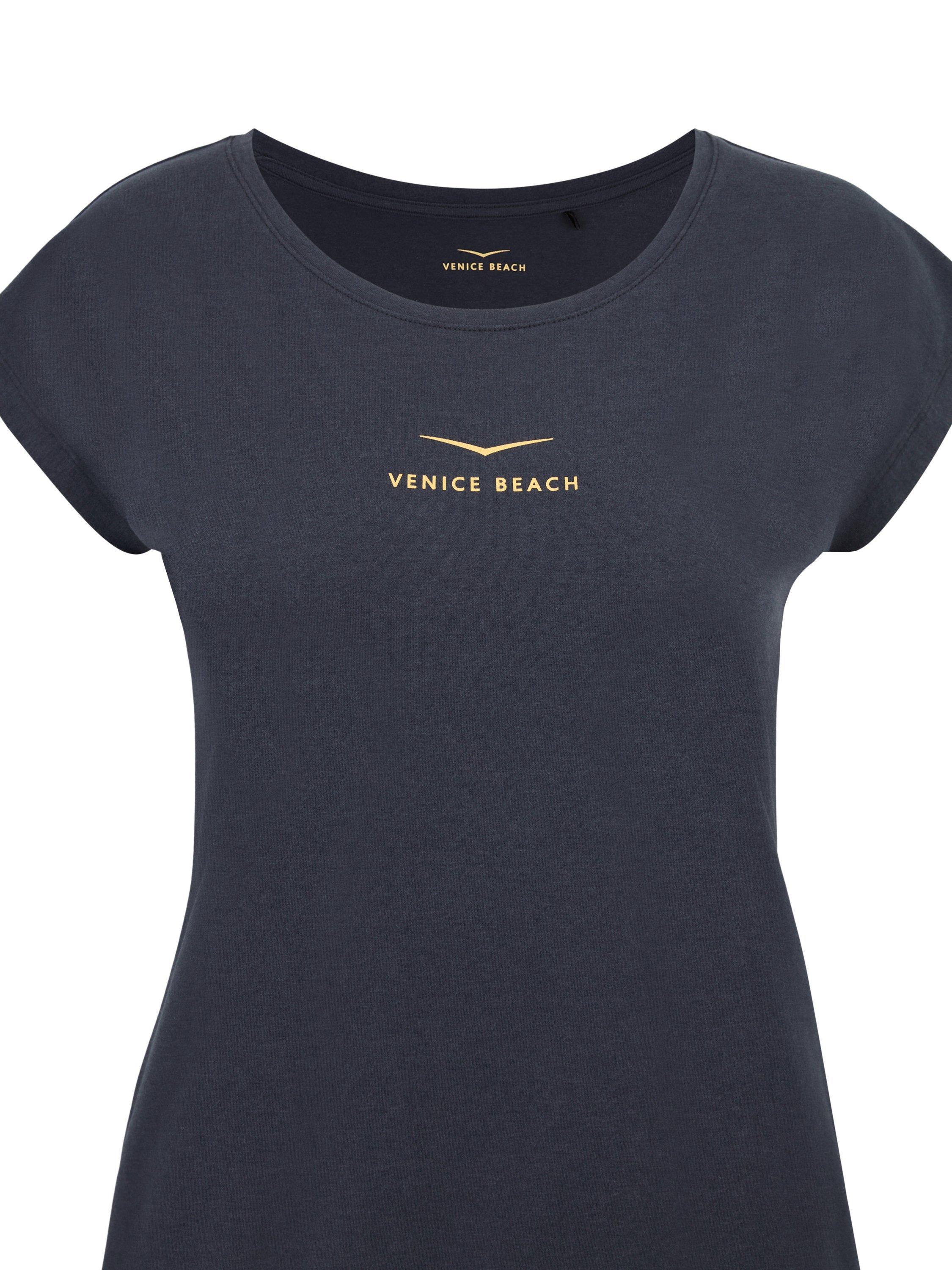 Product image 7 of 7, which shows Venice Beach Wonder Gym T-Shirt, Stormy Blue, S