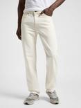 Lee West Denim Straight Cut Jeans, Pavement, White